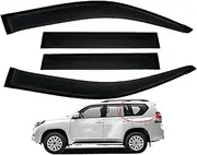 Car Window Rain Guard Window Visors Compatible with Toyota Prado FJ150【MK4-J150 2010-2023】, Outside Mount Visors Auto Side Window Deflectors Rain Shields Car Accessories - 4 Pcs