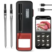 Wireless Meat Thermometer Digital Wireless with 2 Probes, 500FT Bluetooth Foo...