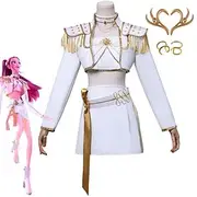 KPop Demon Hunters Mira Demon Hunters Huntrix Outfits Costume Fancy Dress Virtual Idol Movie Cosplay for Women's Adults Halloween Carnival Performance Comic Co