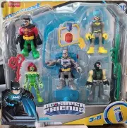 Imaginext DC Super Hero Friends Batman Robin Poision Ivy Bane Figure box damaged