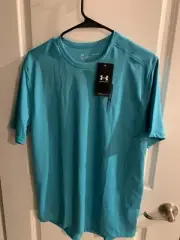 NWT Under Armour CoolSwitch Hidden Blue Training Shirt Size Medium 1370362-100