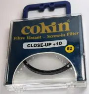 Cokin 62mm Close Up Macro No.1D #1D Glass Lens filter Made in France E-62 62 mm