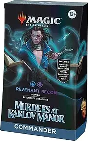 Magic: The Gathering Murders at Karlov Manor Commander Deck - Revenant Recon (100-Card Deck, 2-Card Collector Booster Sample Pack + Accessories)