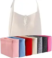 Generic Xoppia Bag Organizer compatible with YSL Le 5 À 7 Soft Hobo(Small). Felt Bag Insert for Handbag. Bag Liner for Women Tote Bags. (Beige, Style B)