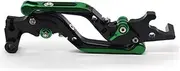 MAODOXIANG Handlebar Kits Motorcycle Accessories CNC Alum-inums Folding Extendable Brake Clutch Levers Adjustable Lever Compatible with KT-MS RC200 RC 200 2014-2016 2015 (Color : Green)