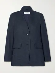 [Max Mara] Max Mara - Beatrice Denim Blazer - Navy - UK 14 UK 14 Blue