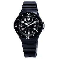 在飛比找Yahoo奇摩購物中心優惠-CASIO 卡西歐 潛水概念 簡潔時標 防水 手錶-黑色 L