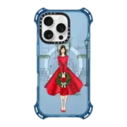 iPhone 16 Pro Bounce Case MagSafe Compatible Holly Lane Brunette (Holiday Illustration Case)