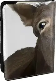 [JEJEA] Funny Donkey Print Travel Organizer Credit Cards Case Passport BookPassport Holder Cover Wallet forTraveling,, Black, One Size