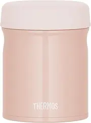 JEB-300 BEP Thermos Vacuum Insulated Soup Jar, 10.1 fl oz (300 ml), Beige, Pink, All Parts Dishwasher Safe, Hot & Cold Clean, Easy to Clean, Round Mouth Design