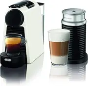 [De'Longhi] Nespresso Essenza Mini with Aeroccino EN85.WAE, Automatic Coffee Maker with Milk Frother, Single-Serve Capsule Coffee Machine, Welcome Set Included, Compact Design, 19 Bar, 1150W, Pure White
