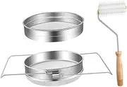 Perfk Double Sieve Honey Strainer Bee Keeping Extract Tool Beekeeping Equipment Gifts for Beekeepers Bee Keeping Equipment Filter