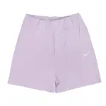 【NIKE 耐吉】短褲 NSW JRSY SHORTS 女款 紫粉 休閒 小LOGO 重磅 褲子(DM6729-530)