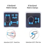 2Kit Dental Sectional Contoured Matrices Clamps Wedges Matrix Band Ring Clip A/B