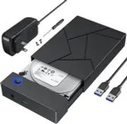 Hard Drive Enclosure 3.5, FEMORO USB 3.0 Internal SATA HDD Case with 12V 2A DC P
