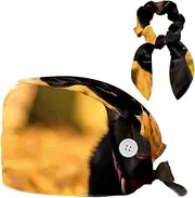 [YTYVAGT] Scrub Caps Women,Scrub Hats Suitable for Women,Autumn Dog Black Labrador Retriever