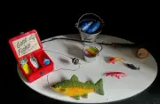 Going Fishing Wedding Day Bride Groom Cake TopperTackle Box Beer Grroms cake