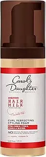 Curly Hair Products by Carol's Daughter, Hair Milk Styling Foam For Curls, Coils and Waves, with Honey, Rosemary and Macadamia Oil, 5.85 Fl Oz (Design and Packaging May Vary)