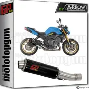EXHAUST GP GUN by ARROW STEEL BLACK YAMAHA FZ8 / FAZER 2016 16