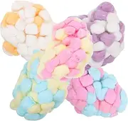 Sewroro Craft Balls 500pcs Mini Pom Poms for DIY Crafts Safe Gentle Thermal Cotton Balls Compact Size for