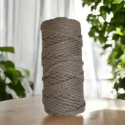 4mm 3ply Luxe Macrame Cord | SLATE GREY | 100% Premium Cotton MELB Australia