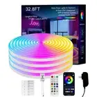 Neon Rope Lights, 32.8FT IC+RGB LED Strip Lights, App+Remote Control, Outdoor...