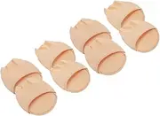 Holibanna 4 Pairs Toe Topper Socks Half Socks for Women Anti-slip Front Foot Pad Breathable Comfortable Toe Covers