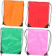 MOTHNUR 4pcs Backpack Drawstring Bag Mesh Drawstring Bag Nylon Drawstring Backpack Drawstring Beach Bags Backpack Mini Drawstring Backpack School Gym Bag Foldable Backpack