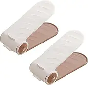 Shoe Slots Organizer, Adjustable Shoe Space Saver Shoe Holder, Shoe Storage Stacker Holder 4-Speed Shoe Stack Sandals Rack for Flat Shoes Slippers