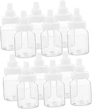 CLISPEED 20Pcs Box Candy Box and Reusable Candy Containers for Shower Party Favors for Treats and Trinkets Transparent Design