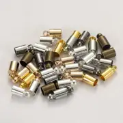 Tassel End Cap Connectors Leather Cord Crimp Thread Stopper Jewelry Making 50Pcs