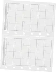 Tofficu 2 Sets Refill Paper Binder Inserts Smooth Touch Notebook Paper for Easy Insertion for Diaries and Reports Compatible with Loose Leaf Binders
