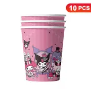 Kuromi Theme 266ml 9 OZ Paper Cups 10PK - Kids Birthday Party Tableware