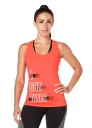 Zumba Fitness I Got This Racerback Tank - Coral Craze. Size Small. NEW WITH TAGS