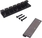 SWOOMEY 6 Strings Strings Hardtail Bridge for Electric Guitar Saddle Design Chrome Finish Easy Installation Replacement Parts for Enhanced Performance and Durability