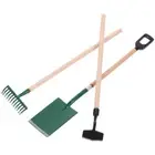 Wooden Handle Spade Rake Miniature Gardening Tools Bonsai Tools Kit