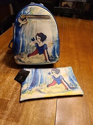 Loungefly Disney Snow White Forest Fairest Of All Mini Backpack With Pencil Bag