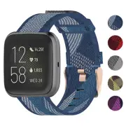 Woven Nylon Watch Watch Band Strap for Fitbit Versa 2, Versa & Versa Lite