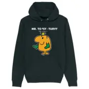Mr Men Pullover Hoodie Mr. Topsy-Turvy Organic Cotton Long Sleeve Kids Top Hoody