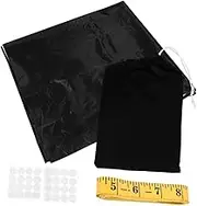 HOOTNEE 1 Set Portable Blackout Shades DIY Curtains for Windows Temporary Darkening for Nursery Bedroom Office Travel Includes of and Measuring Tape