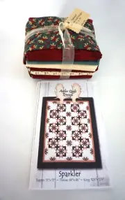 Antler Quilt Design Sparkler Quilt Kit 51" x 51" Xmas Fabric Pattern Backing