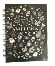 Amazing Wicca Pagan WITCH Notebook Book Spiral Hard Cover Print Design