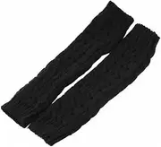 [NAUXIU] Lolita Leg Warmers Long Socks Knitted Warm Foot Ladies White Autumn Crochet Arm Boot Cover Warmer Winter Cuffs Socks F6W1