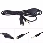 3.5mm Male to Female Earphone Audio Extension Exteneder Cable Volume Control-wp