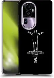 Head Case Designs Officially Licensed Liverpool Football Club Scouse Black Bill Shankly Quotes Soft Gel Case Compatible with Oppo Reno10 Pro+