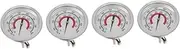 GANAZONO 4pcs Furnace Thermostat BBQ Temperature Gauge Grill Smoker Temp Gauge Oven Thermometer Bimetallic Waterproof Long Life