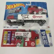 Target Bullseye PEZ Truck Dispenser & Hot Wheels Super Rigs Target Truck w Cart