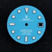 Relax Dial 28.5mm matte blue dial for NH35 movement SKX007 BGW9 C3 lume