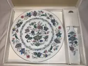 Andrea by Sadek India Garden 10" Cake Plate with Server Original Package- NEW