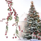 Red&green Artificial Red Berry Vine DIY Simulation Plants Festival